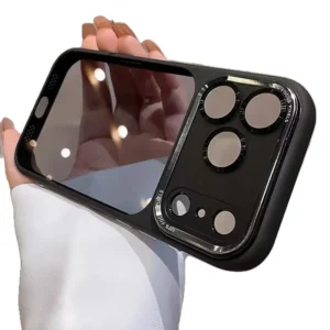 PC Hard Phone Case for iPhone 17 16 15 14 13 Pro Max with Metal Lens Cover Shockproof Anti Scratch Magnetic