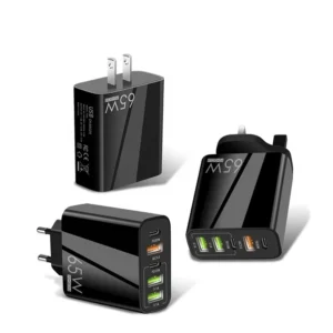 PD 2 USB-C 3 USB-A EU/US/UK Plug 5V/3A 15W Mobile Phone Charger Adapter