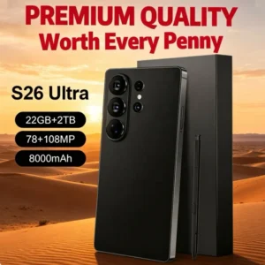 PREMIUM QUALITY 7.7 Inch 22GB+2TB Deca Core S26 Ultra Smartphone Unlock S Pen 108MP Latest Processor Android 15 Mobile Phones