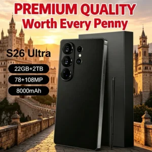 PREMIUM QUALITY 7.7 Inch S26 Ultra 22GB+2TB High Quality 5G Smartphone 108MP 8000mAh Deca Core Android Dual SIM Global Unlocked