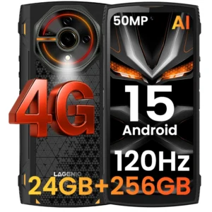 Panther2 Pro Android 15 Rugged Phone 4G 6.7″ 120Hz 24GB+256GB Rugged Smartphone