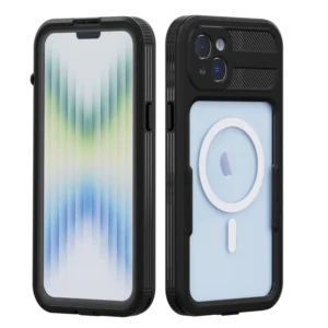 Phone Case for iPhone 17 16 15 Pro Max Waterproof Hard Case with PET Screen Protector