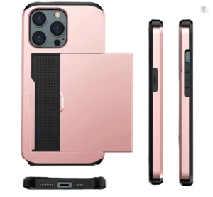 Phone Cases with Card Holder Slot Pocket Hard Shockproof Mobile Phone Case for iPhone 16 17 Pro Max 15 14 13 12 11 Plus Xs Max