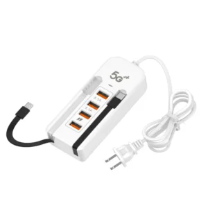 Plug-in Charger Adapter for iPhone Multi Port Charger Type-C Dual USB 4-port Charging Head Socket