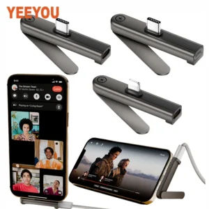 Portable USB C Adapter 240W PD Fast Charging Foldable Phone Stand 480Mbps Data Sync Suitable for Smart Phones Laptops Holder