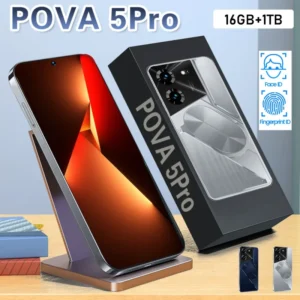 Pova 5 Pro 16GB 1TB Storage Entry Level 5G CDMA Business Dustproof Bulk IMEI Octa Core 120Hz OLED Fast Charging 78MP+108MP