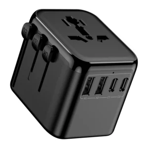 Power Plug Adaptor USB Charger Electrical Plug Universal Travel Adapter with USB and Type-C