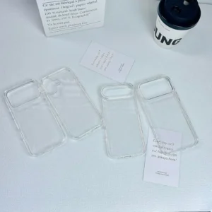 Premium Hard PC Anti Shock Transparent Mobile Phone Case Simple Protection Cover with Good Quality for iPhone 17