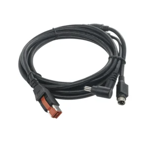 Professional 2IN1 USB 24V Powered Male Plug to DC5525 and 3Pin Din Connector Cable for Printer