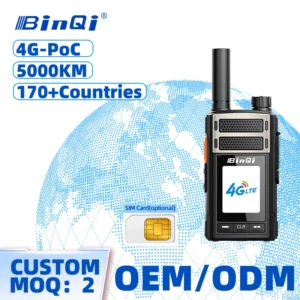Professional 4G POC System SIM Card Wireless Intercom 5000KM Long Range GPS Handheld Two Way Radio Walkie Talkie