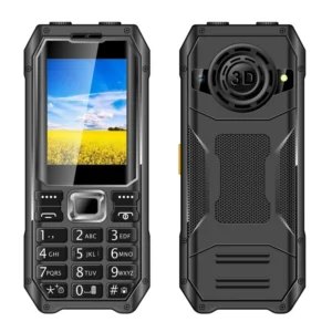 Q6000 Elder Feature Phone 2.4 Inch Curved Screen Qwerty Mini Phone 6800mAh Large Battery Shockproof Mobile Phone