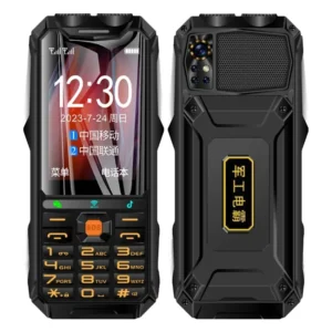 Q9+ Rugged Shockproof GSM Mobile Phone 3.5inches LCD Display 2GB RAM 16GB ROM Dual SIM Cards 0.3MP Rear Camera Long Battery Life