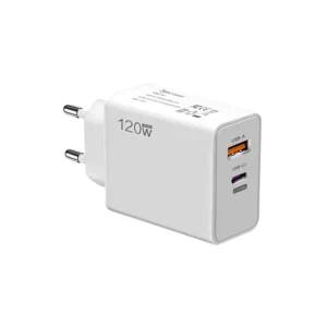 QC 3.0 67W Fast Charger Type C Adapter for iPhone for Samsung Dual Port USB Charger for iPhone 16 120W USB Charger Fast Charging