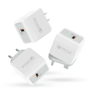 QC3.0 Fast Charging Charger 5V3A US EU Plug Mobile Phone Charging Head 18W High Power Adapter