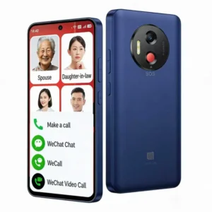 Qin L1 Senior Mobile Phone Ad Free System One Key Video Call Auto Answer Calls Remote Assistance & Anti Lost Smartphone