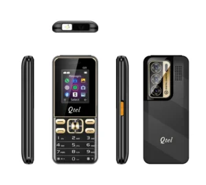 Qtel Q25 1.77″ Feature Phone Two Cards BL 25 Battery Long Standby Wireless FM Radio MP3 MP4 Camera Torch WhatsApp Mobile Phone