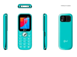 Qtel Q5031 1.77 Inch Feature Phone Triple SIM BL-5C Battery Mobile Phone with FM Radio Camera Torch Facebook WhatsApp