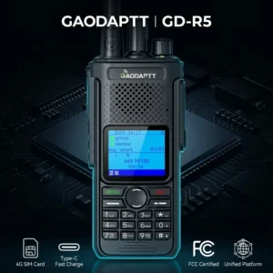 R5 4G Global Walkie Talkie Waterproof IP68 GPS Unlimited Range DMR Two Way Radio 10W Android WiFi GPS Mobile Intercom