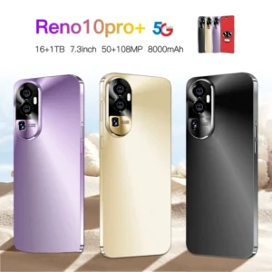 Reno10 Pro Gaming Android Smartphone Real 4G LTE CDMA Deca Core 16GB+1TB 7.3″ Screen Face Recognition