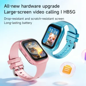 Rtos 4G Gps Lbs Wifi Locator Smart Watch Children Ultra Light 49G 2.5D Curved Glass Anti Fingerprint Type C 8W Camera HB5G