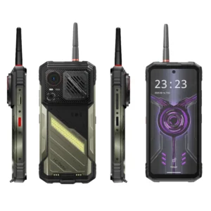 Rugged 5G LTE Smartphone Walkie Talkie IP69K Water Resistant 12000mAh Battery 108MP Camera 120Hz Display 125dB Loudspeaker