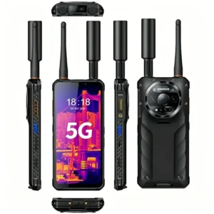 Rugged 5G Smartphone USB 3.0 IP68 Waterproof Explosion Proof DMR RTK Thermal Imaging Laser Range NFC 1D 2D Barcode 8GB 5000mAh