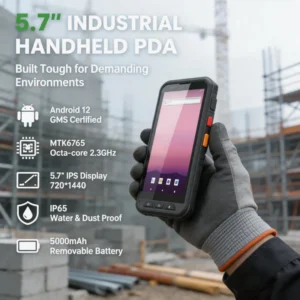 Rugged Handheld PDA Phone with 4G Support Android System and Dual SIM for Business Communication