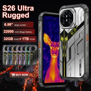 Rugged I18 Android15 Night Vision Rugged Phone 6.9 Inch IP68 Waterproof Dustproof Smartphone