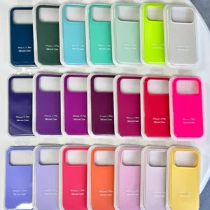 S002 Silicone Mobile Cover Cell Phone Case for iPhone 17 16 15 Pro Max Coque Telephone Capa De Celular