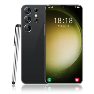 S24 Ultra + 5G Smart Phone Unlocked Dual SIM 7.3 HD Screen Android 12 6800mAh 50+108mp Phone
