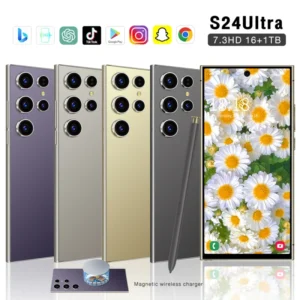 S24 Ultra 5G Smartphone 16GB+1TB 7800mAh 7.3″ Display Android 14 Dual SIM Unlocked 108MP Camera Business Phone