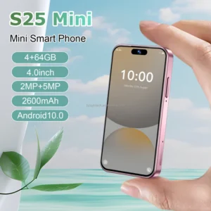 S25 Mini 4.0″ Lingdong Island Pocket Smartphone 4+64GB HD Camera 4G GPS Slim Metal Frame Dual SIM Global Version Mini Phone