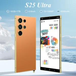 S25 Octa Core LTE Android Mobile Phone 6.8″ 90Hz Display 4G+64G RAM Dual SIM Quick Charge 4000 4999mAh Battery MTK 6762 13MP