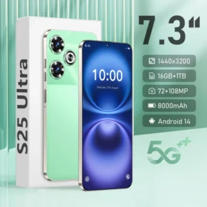 S25 Ultra 5G Smartphone 108MP Camera CDMA & 3G Bands French & Spanish OS Options 16GB+1TB 7.3 Inch Display