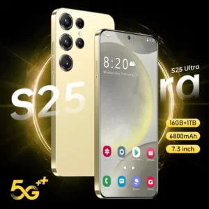 S25 Ultra Deca Core 16GB+1TB 5G Gaming Android 14 Unlocked Mobile Phone 7.3inch HD 108MP 100W Quick Charge French Spanish