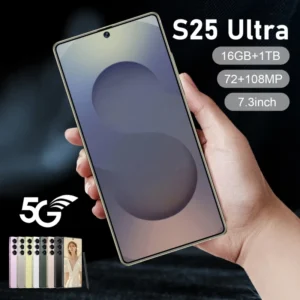 S25 Ultra Deca Core Android 16 5G Smartphone 7.3 Inch 108MP Unlocked HD 120Hz French Spanish 16GB+1TB