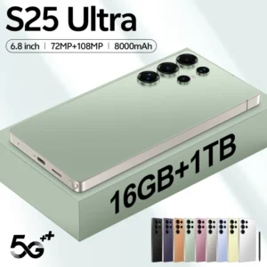 S25 Ultra Smartphone 5G 16GB 1TB 6.8 Inch 108MP Cam 10 Core Face Scan