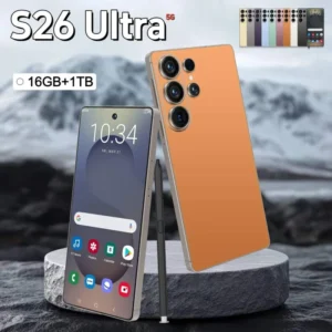 S26 Smartphone Octa Core 16GB RAM+1TB ROM HD Cameras 7.3″ AMOLED 120Hz Screen 8000mAh Battery English Spanish German Dual