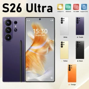 S26 ULTRA 5G Smartphone 7.3 Inch HD Display MTK Deca Core Processor 22GB+2TB Mobile Phone