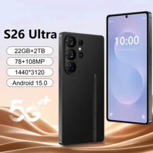 S26 ULTRA Android 15 Mobile Phone 7.3inch Global 5G Deca Core Unlocked Dual SIM Smartphone