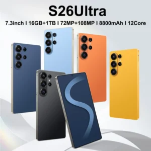 S26 Ultra 3G 4G 5G Smartphone 16GB+1TB 7.3 Inch Dual SIM HD Screen 120Hz Gaming Deca Core 108MP Rear