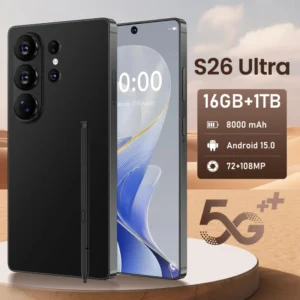 S26 Ultra 5G Android 15 Smartphone HD Screen 8000mAh Battery Dual SIM Original Gaming Cell Phone