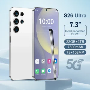 S26 Ultra 5G Dual SIM Smartphone 22GB+2TB 100W Quick Charge HD Android 14 Deca Core 108MP Face Spanish OLED