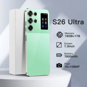 S26 Ultra 5G Smartphone 16GB+1TB 7.3″ AMOLED Display Global Version Android 14 OEM ODM