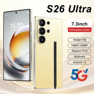 S26 Ultra 5G Smartphone 16GB+1TB Android 15 7.3inch HD Facial Recognition Dual SIM 100W 108MP Spanish