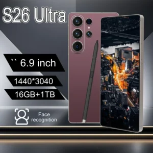 S26 Ultra 5G Smartphone 6.9 Inch Unlocked 16GB+1TB Android 15 108MP HD Camera Deca Core CDMA Dual SIM Multi language