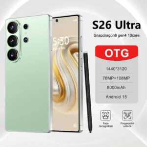S26 Ultra 5G Smartphone 7.3 Inch OLED 144Hz Android 15 16GB+1TB Deca Core Spanish French 108MP Rear Camera HD Gaming Snapdragon