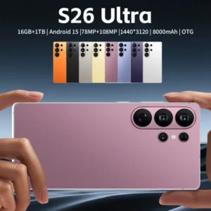 S26 Ultra 5G Smartphone Android 15 Deca Core 7.3″ HD Screen Unlocked Global Version Dual SIM Gaming Mobile Phone