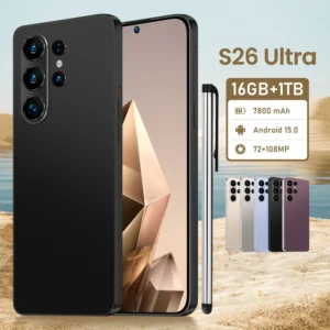 S26 Ultra 5G Smartphone New Original Dual SIM 4K LED Display 108MP Rear Camera LTE Business High end Large Memory