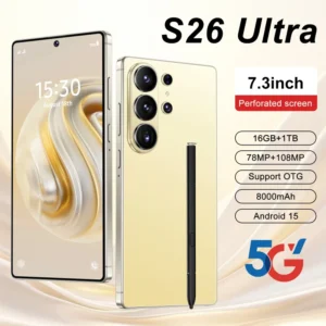 S26 Ultra 5G Unlocked Smartphone 7” OLED HD Display 90Hz 16GB+1TB DecaCore Gaming 108MP Dual SIM CDMA LTE